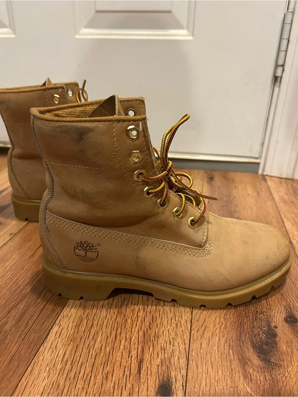Timberland 10066 6-Inch Basic Waterproof Boots Wheat Nubuck Men’s Size 7